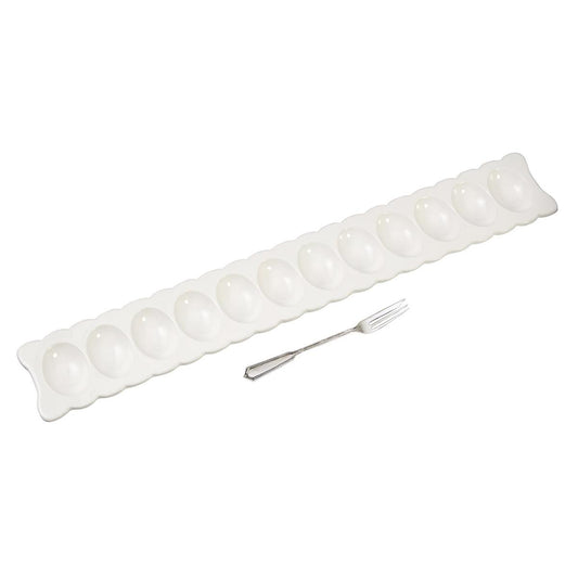 Mudpie-Deviled Egg Tray & Fork Set