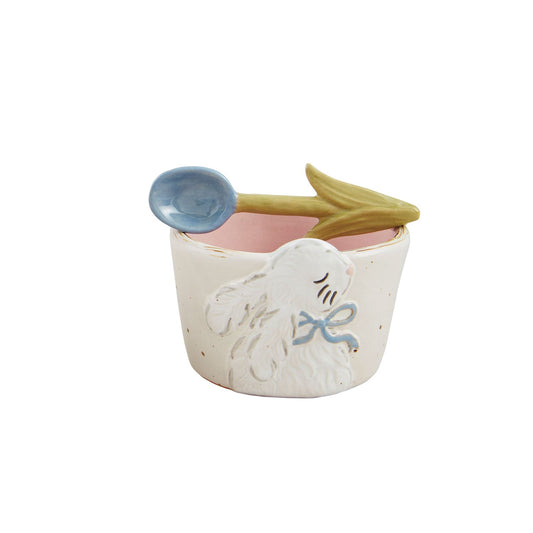 Mudpie-Blue Bow Easter Tidbit Set