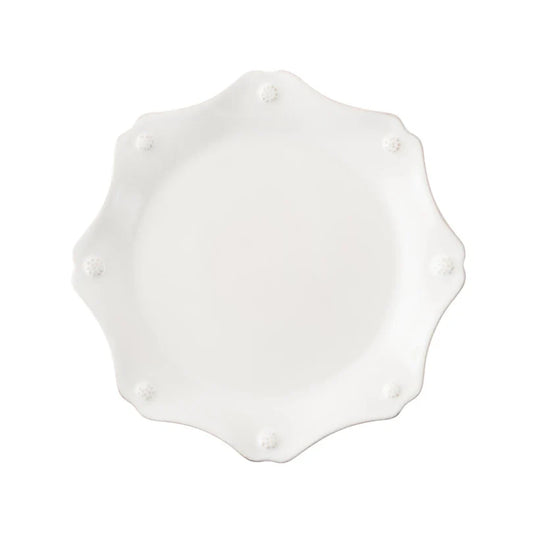 Juliska-Berry & Thread Scalloped Dessert/Salad Plate-Whitewash