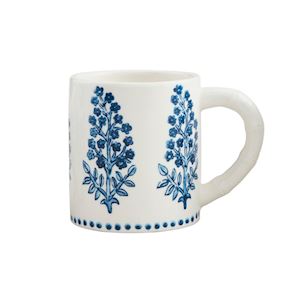 Mudpie-Blooms Block Print Mug