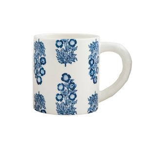 Mudpie-Dianthus Block Print Mug