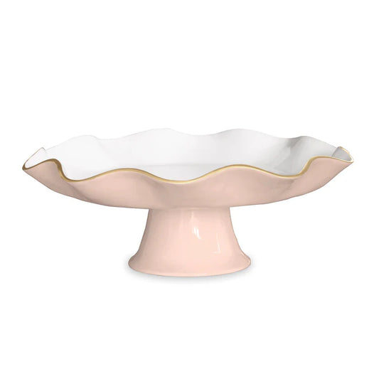 Beatriz Ball-ENCANTO Carola Pedestal Cake Plate (Camellia and White)
