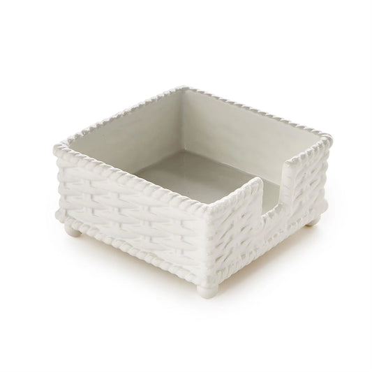 Two's Company-Basketweave Cocktail Napkin Holder