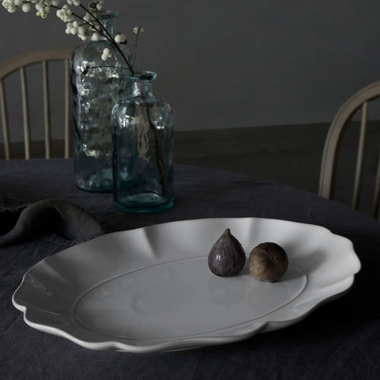 Costa Nova-Rosa Oval Platter 15.75" White