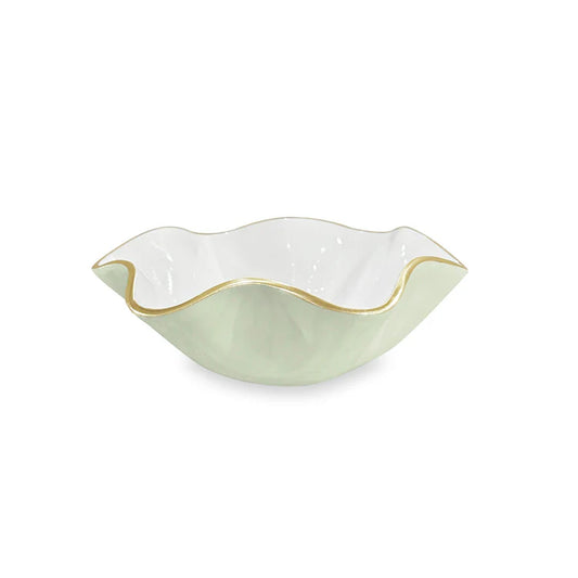 Beatriz Ball-ENCANTO Carola Small Round Bowl (Pistachio and White)