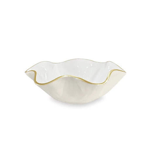Beatriz Ball-ENCANTO Carola Small Round Bowl (Cream and White)