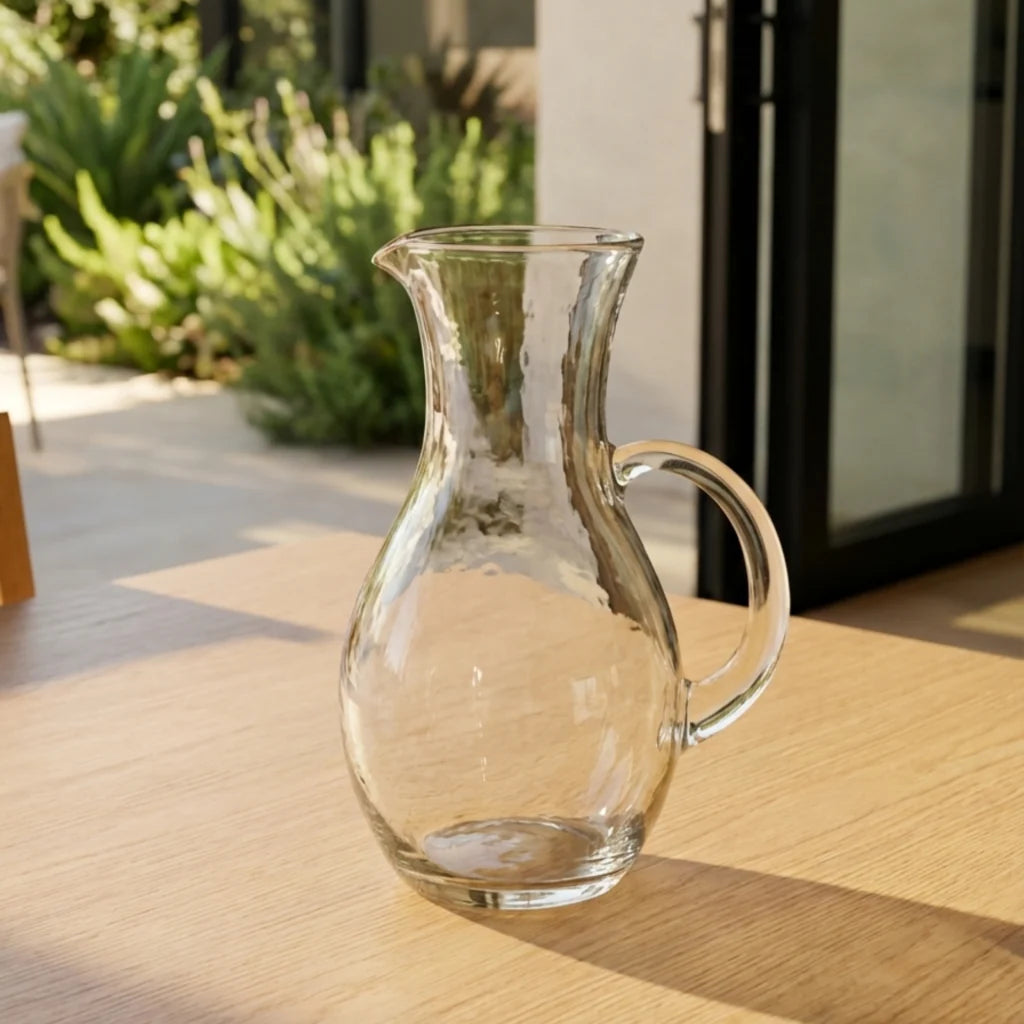Be Home- Pebble glass teardrop pitcher