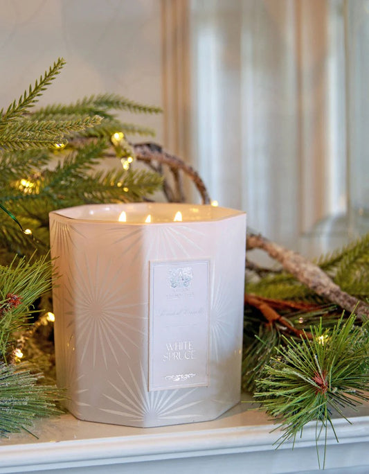 Antica-White Spruce 3 wick candle
