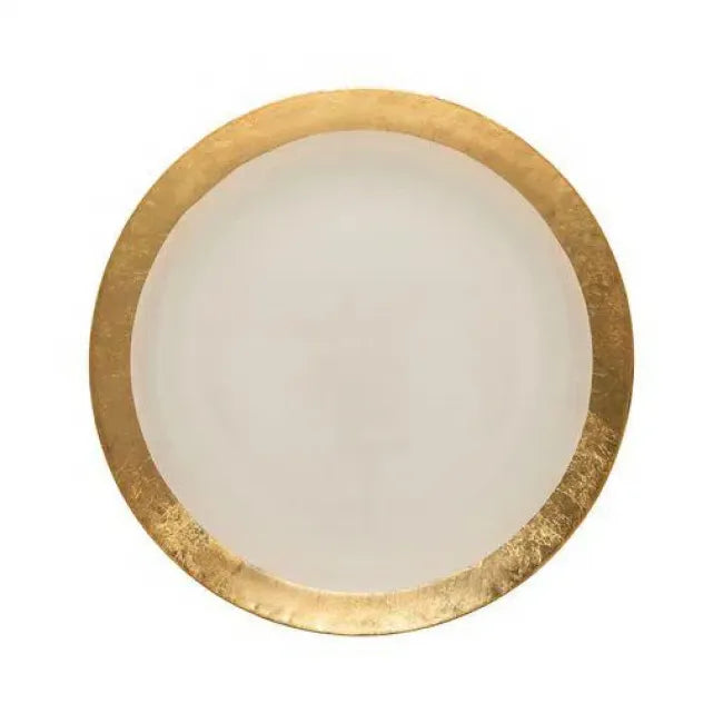 Casafina-Camilla Charger Gold Band plate