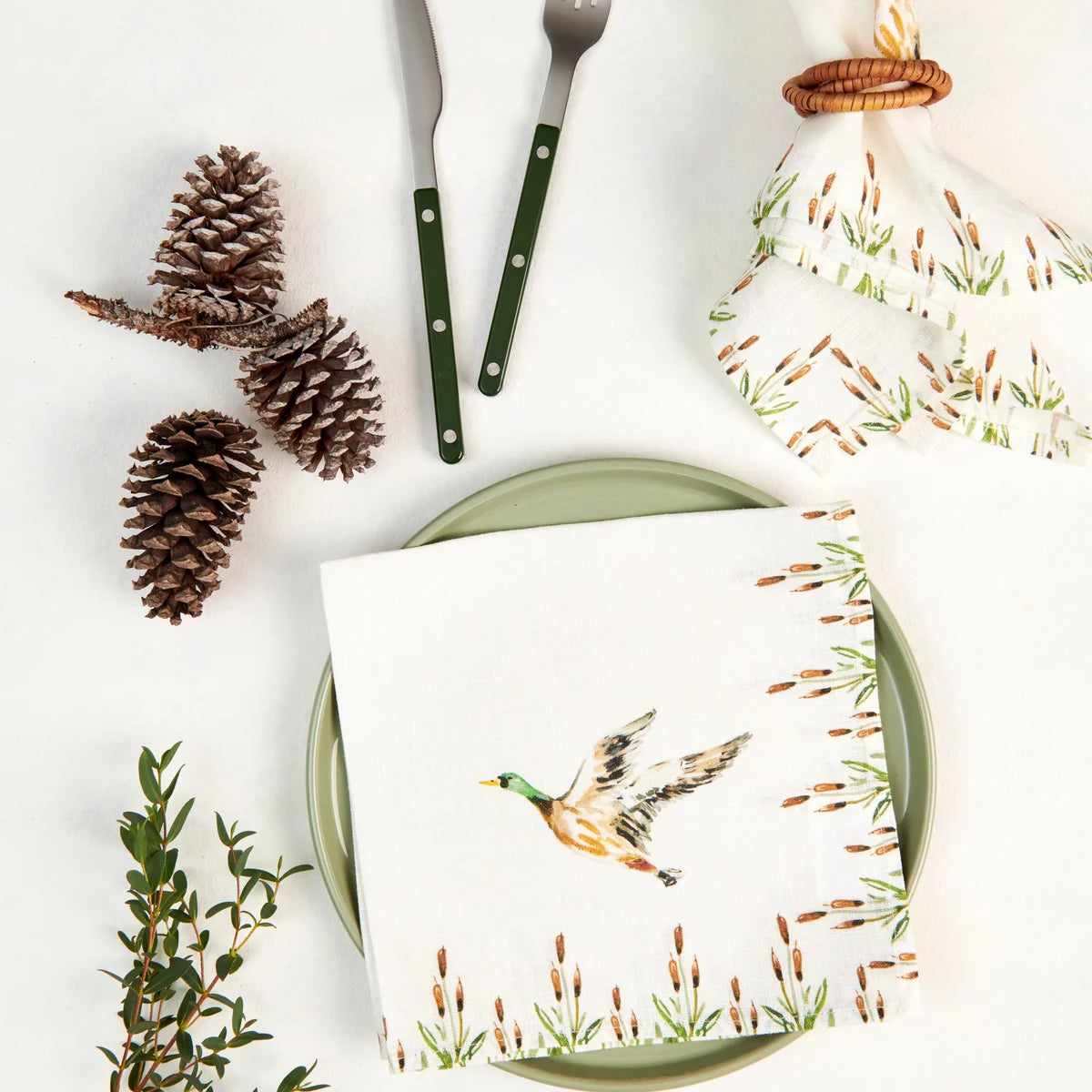 Darling Lemon-duck dinner napkins set/4