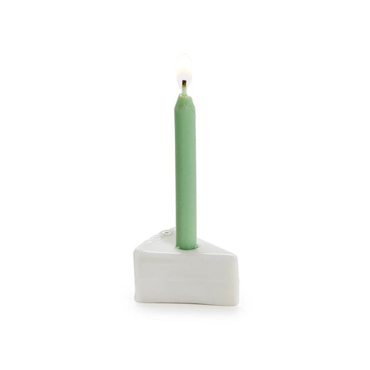 Two's Company-Slice of Cake with Candle