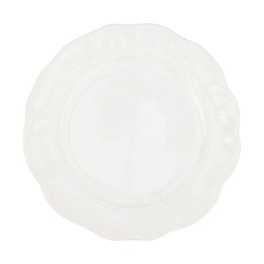 Vietri-Giorno White Dinner Plate