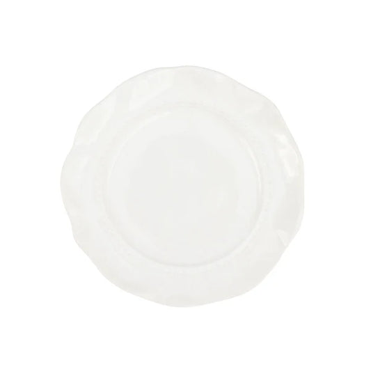 Vietri-Giorno White Salad Plate