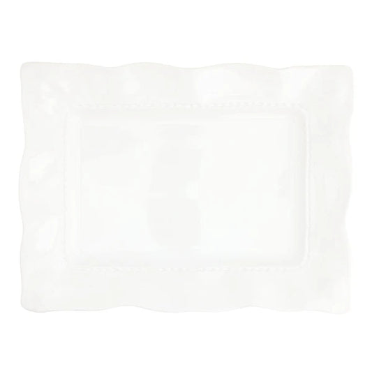 Vietri-Giorno White Rectangular Platter