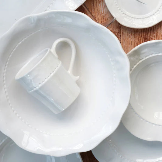 Vietri-Giorno White Medium Serving Bowl
