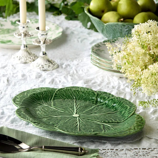 Certified International- Le Jardin Cabbage Oval Platter