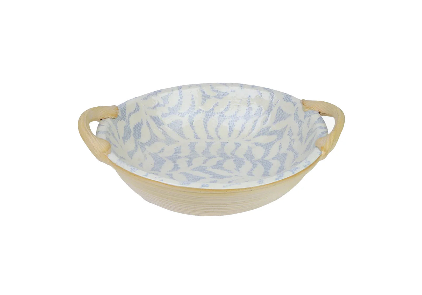 Terrafirma-9" Vegetable Bowl with Handles Opal
