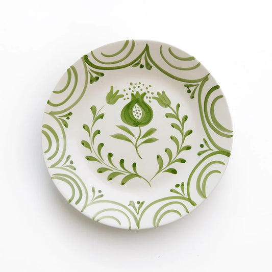 Pomegranate Crest Green Salad Plate
