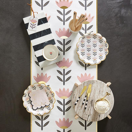 SB - Flowers Paper Table Runner