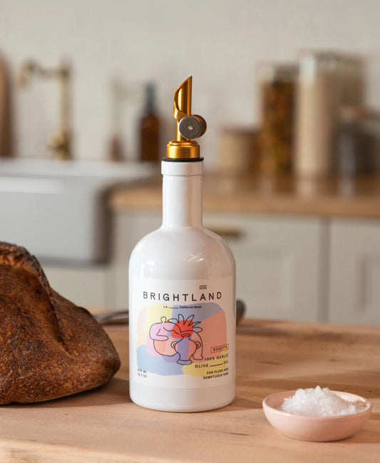 Brightland-Rosette garlic olive oil