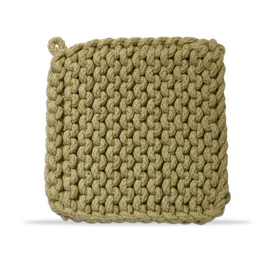 Tag - CROCHET TRIVET POTHOLDER LETTUCE GRN