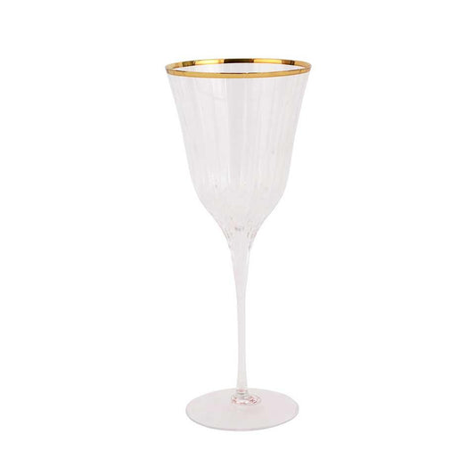 Vietri-Natalia Gold Wine Glass