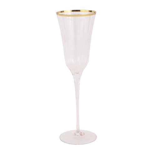 Vietri-Natalia Gold Champagne Glass