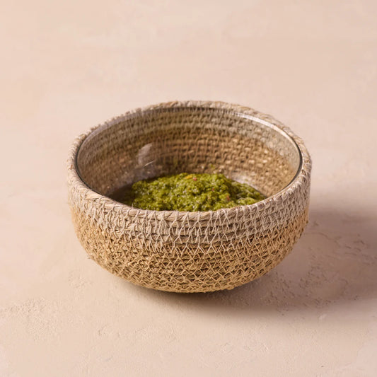 Be Home - Hydra Woven Seagrass Bowl, Grey