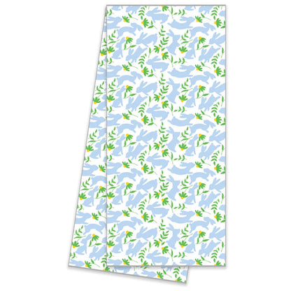 WH Hostess-Tea Towel floral stripe