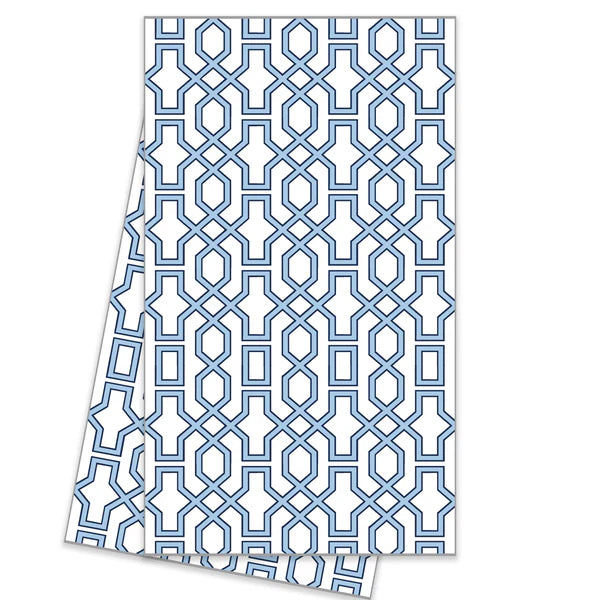 WH Hostess-Tea Towel floral stripe