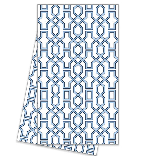 WH Hostess-Tea Towel floral stripe