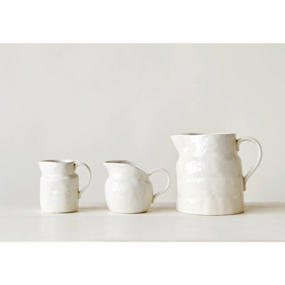 Creative Co Op-Stoneware Vintage Reproduction Pitcher