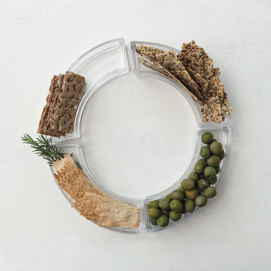 Creative Co-Op-Glass dish set of 4