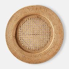 Pomegranate-Honey Rattan Charger