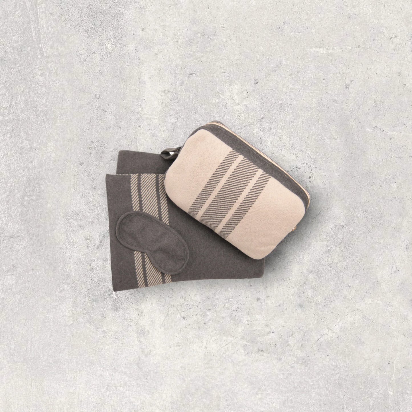 Pink Lemonade-Stripe Dark Gray and Pale Whisper PLFBTA40