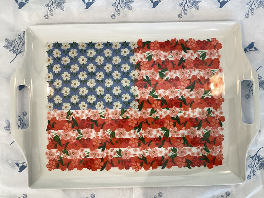 Rifle Co.-Americana Melamine Serving Platter with Handles