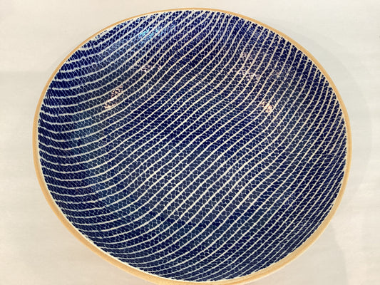 Terra Firma-Medium Serving Strata Cobalt Bowl