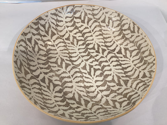 Terrafirma-Super Bowl Fern Pattern in Mocha