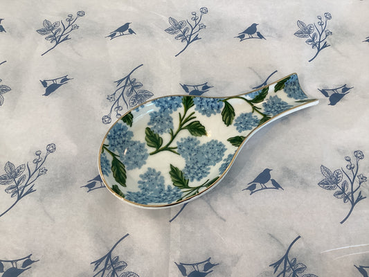 Rifle Paper Co.-Hydrangea Porcelain Spoon Rest