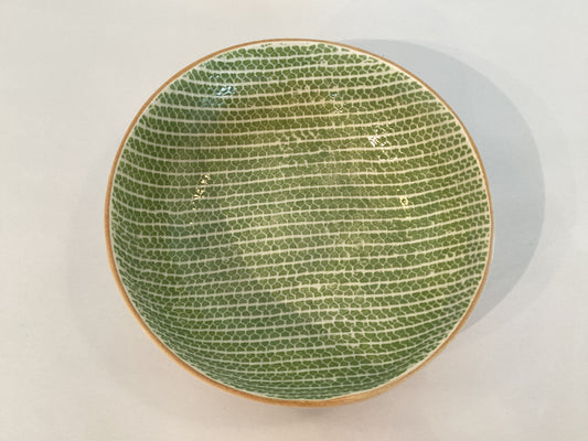 Terrafirma-8" Serving Bowl Strata Pattern in Citrus