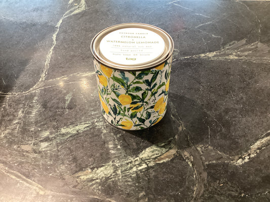 Tag-Citronella + Watermelon Lemonade soy candle
