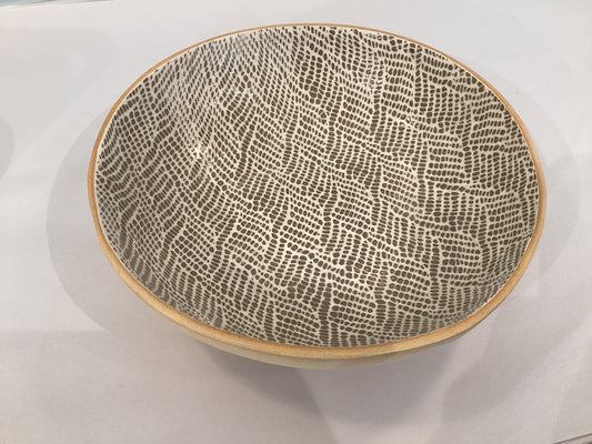 Terrafirma-Medium Serving Bowl Braid Mocha