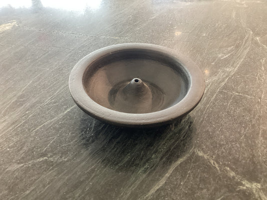 Terracotta Incense Holder-black