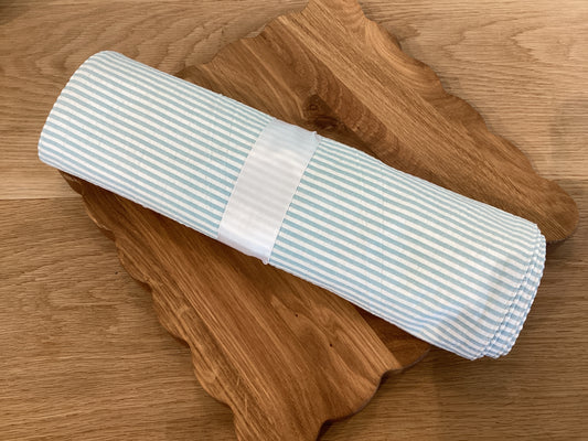 Tableau-Placemat Blue Seersucker set of 4