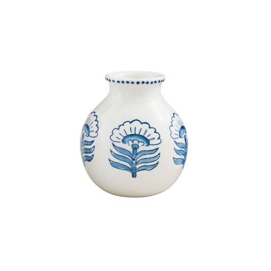 Mudpie-Buti Block Print Flower Vase
