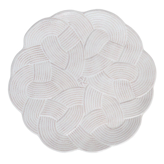 Juliska- Le Panier Mystic Knot Charger/Platter Whitewash