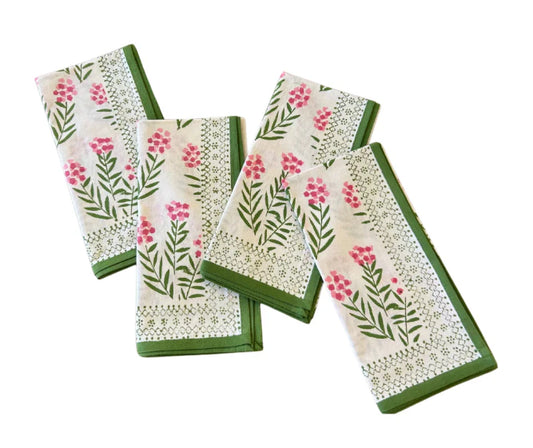 Pomegranate-Phlox Pink Napkins set of 4