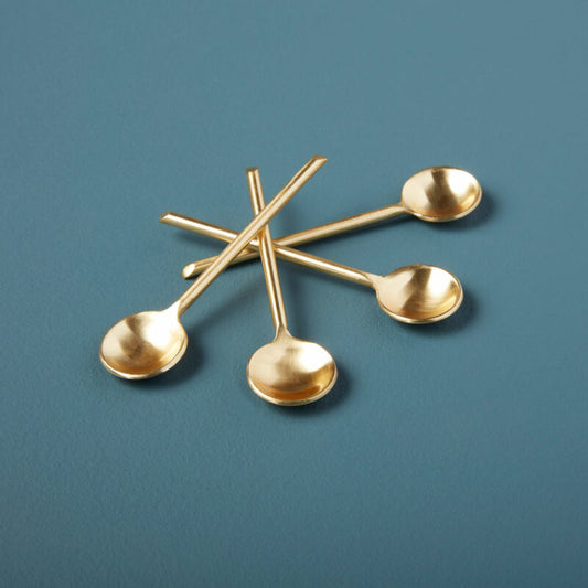 Be home-Gold mini spoons set 4