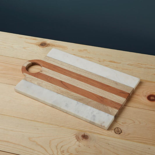 Be home-Moa Marble & Wood Rectangular Board