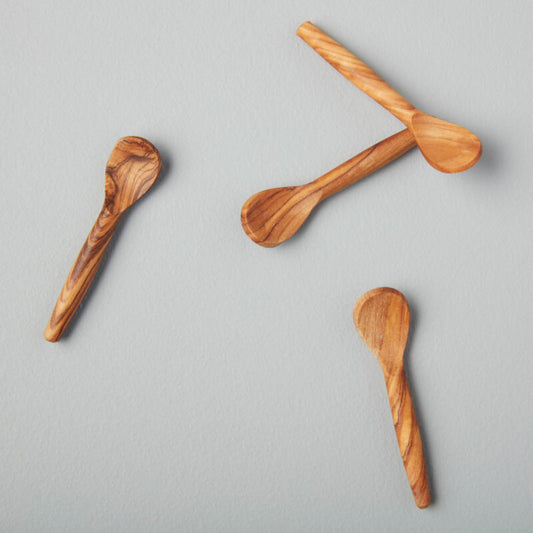 Be home-Olive Wood Spoons, Extra Small, Set of 4